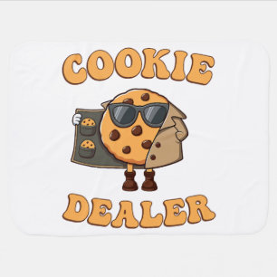 Cookie Dealer Funny Baking Baby Blanket