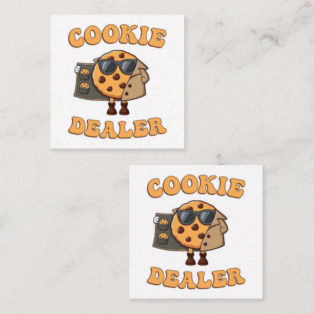 Cookie Dealer Funny Baking Note Card (Front/Back)