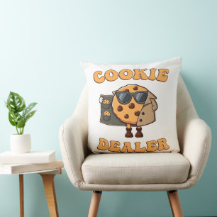Cookie Dealer Funny Baking Throw Pillow