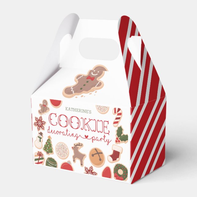 Cookie Decorating Party Favor Box (Front Side)