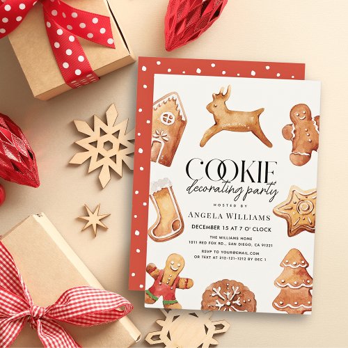 Cookie Decorating Party Invitation