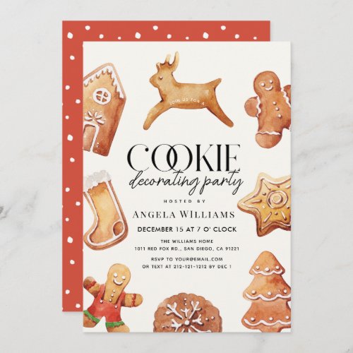 Cookie Decorating Party Invitation