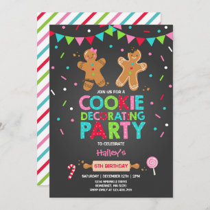 Cookie Decorating Party Invitation Holiday Party