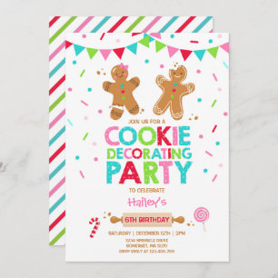 Cookie Decorating Party Invitation Holiday Party