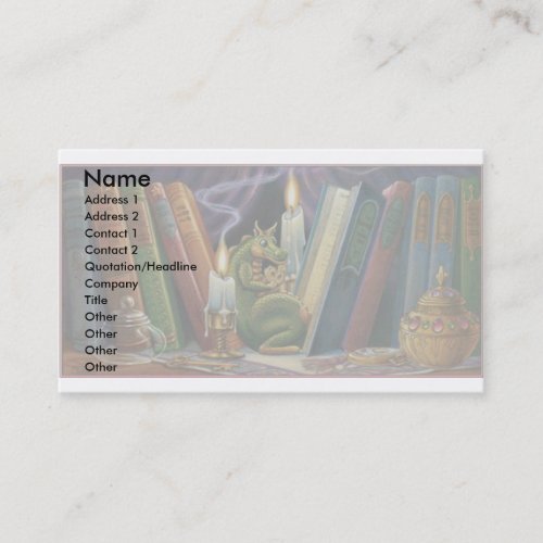 Cookie Dragon Business Card Template