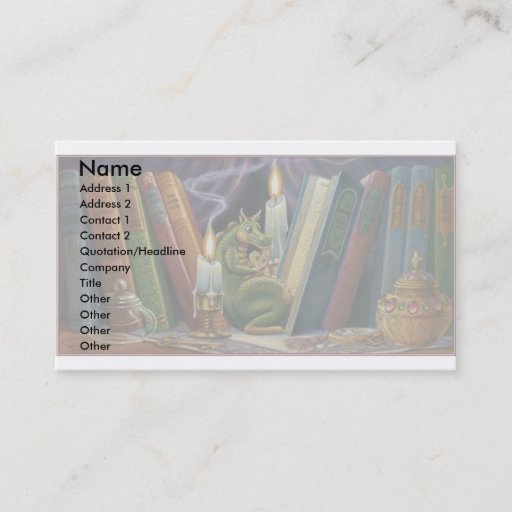 Customizable Cookie Dragon Business Card Template