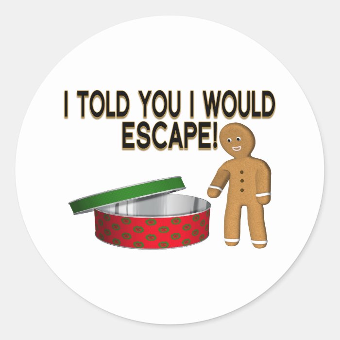 Cookie Escape Round Stickers