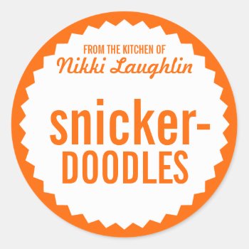 Cookie Exchange Bake Sale Label Template by circlealine at Zazzle