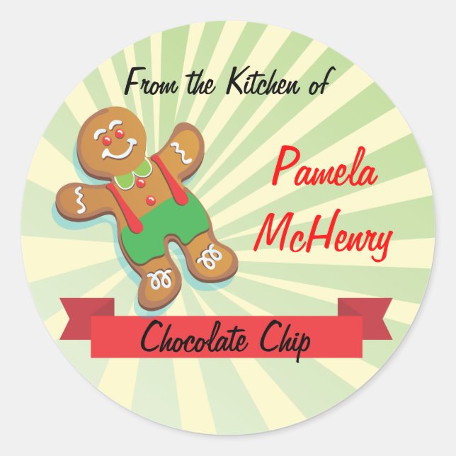 Cookie Exchange Bake Sale Labels (Front)