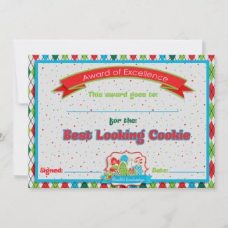 Cookie Exchange Best Looking Cookie Award