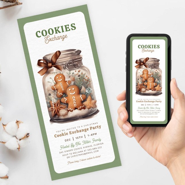Cookie exchange christmas holiday party invitation (Creator Uploaded)