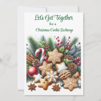 Cookie Exchange Christmas  Invitation