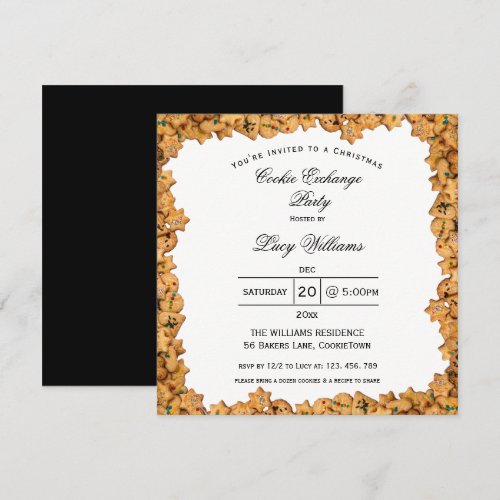 Cookie Exchange Christmas Party Invitation