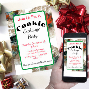 Cookie Exchange Christmas Party Invitation