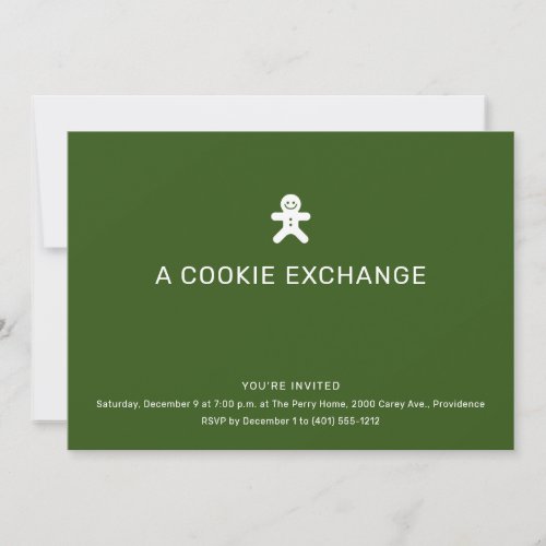 Cookie Exchange Christmas Party Invitation
