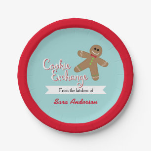 Cookie Exchange, From the kitchen of, Personalized Paper Plates