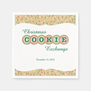 Cookie Exchange Frosted Holiday Cookies Paper Napkins