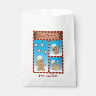 Cookie Exchange Gingerbread Men Bakers Favor Bag