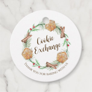 Cookie Exchange Holiday Favor Tags