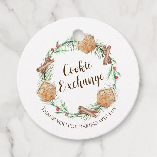 Cookie Exchange Holiday Favor Tags