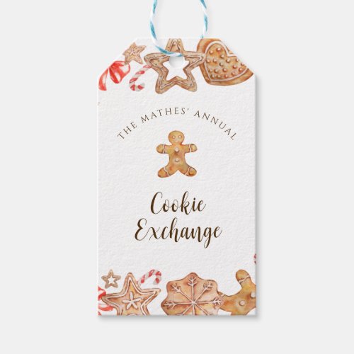 Cookie Exchange Holiday Gift Tags