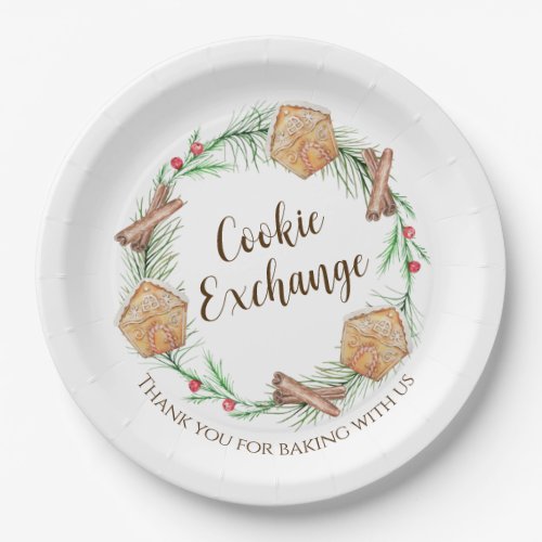 Cookie Exchange Holiday  Paper Plates