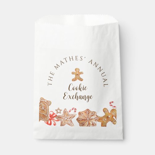 Cookie Exchange Holiday Party Favor Bag