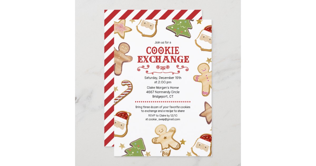 Cookie Exchange Holiday Party Invitation | Zazzle