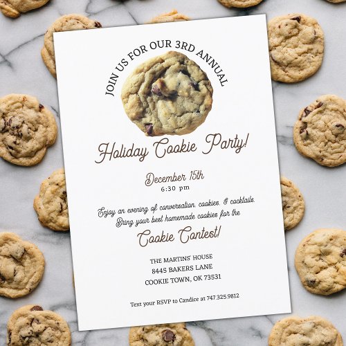 Cookie Exchange Holiday Party Invitation
