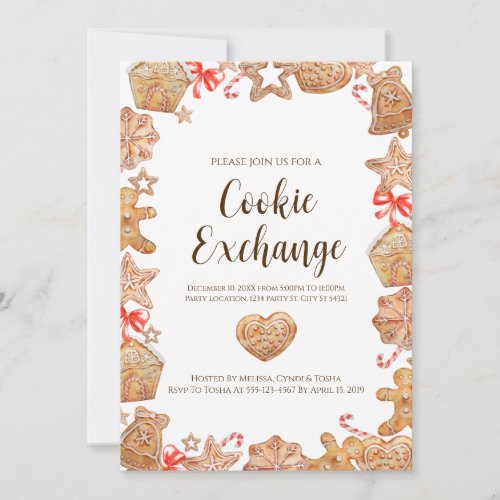 Cookie Exchange Holiday Party Invitations