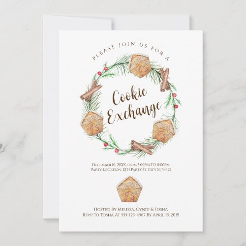 Cookie Exchange Holiday Party Invitations