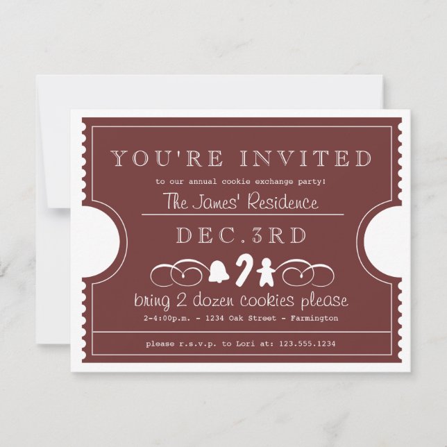 Cookie Exchange Invitation (Front)