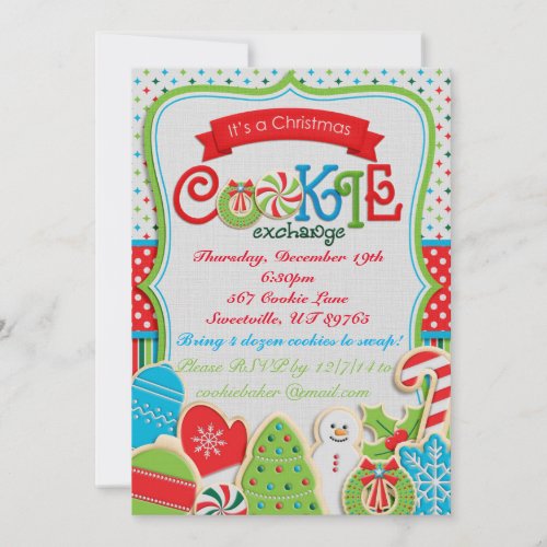 Cookie Exchange Invitation