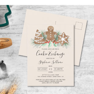 Cookie Exchange Invitation Postcard