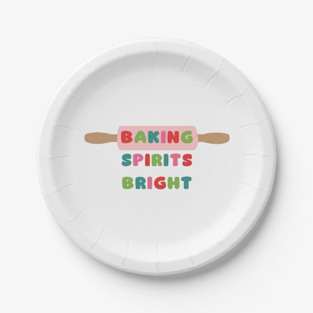 Cookie Exchange Paper Plates (Front)