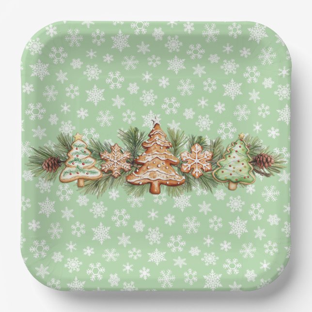Cookie Exchange Paper Plates (Front)