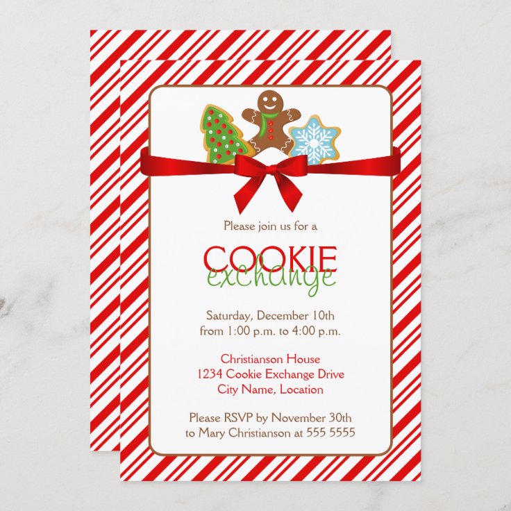 Cookie Exchange Party Invitation | Zazzle