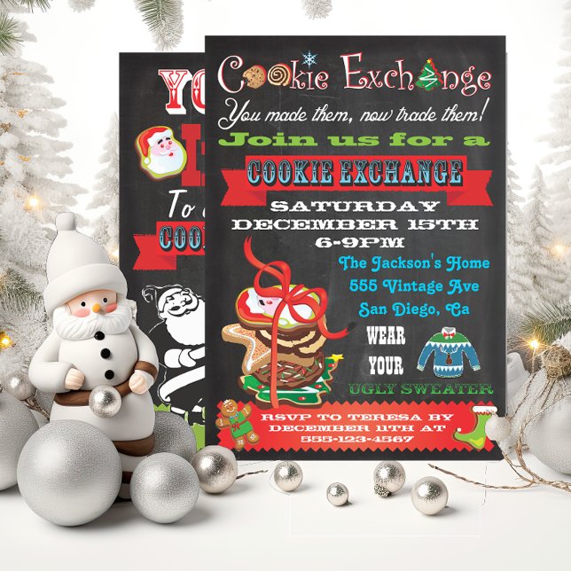 Cookie Exchange/ Ugly Sweater Party Invitations (Creator Uploaded)