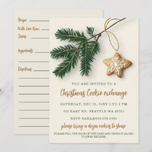 Cookie Exchange With Recipe Card Christmas Party