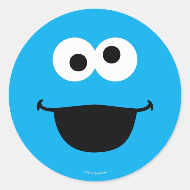 Cookie Face Art Classic Round Sticker (Front)