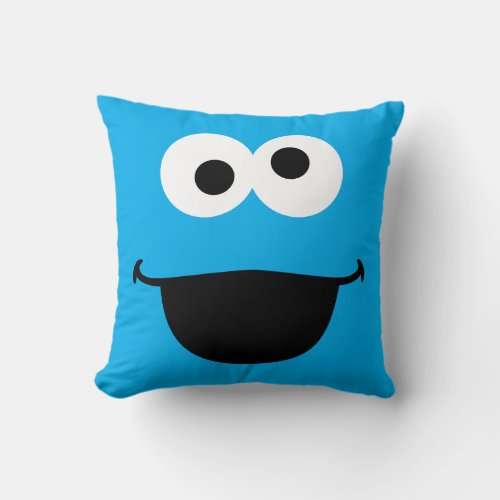 Cookie Face Art Throw Pillow