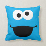 Cookie Face Art Throw Pillow<br><div class="desc">Guess who? It's Cookie Monster face art! This item is recommended for ages 2 . © 2014 Sesame Workshop. www.sesamestreet.org</div>