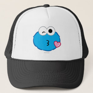 Cookie Face Throwing a Kiss Trucker Hat