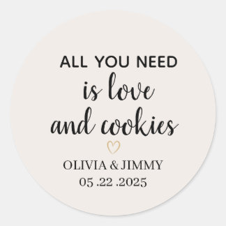 Cookie Favor Stickers | Round Favor Labels