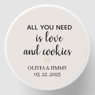 Cookie Favor Stickers Round Favor Labels Mini Candle Favors