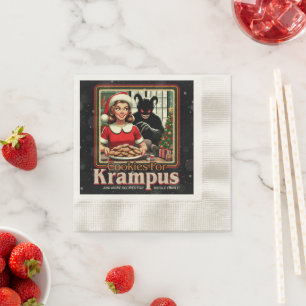 Cookie For Krampus Merry Krampus Christmas Horror Napkins