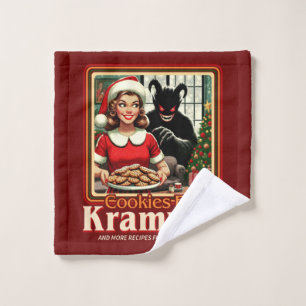 Cookie For Krampus Merry Krampus Christmas Horror Wash Cloth