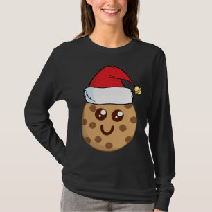 Cookie For Santa Cute Wearing a Santa Hat T-Shirt