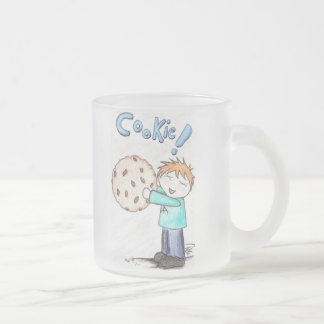 "COOKIE!" Frosted Glass Mug