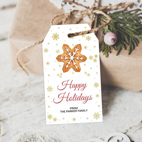 Cookie gift tags Holidays favor tags